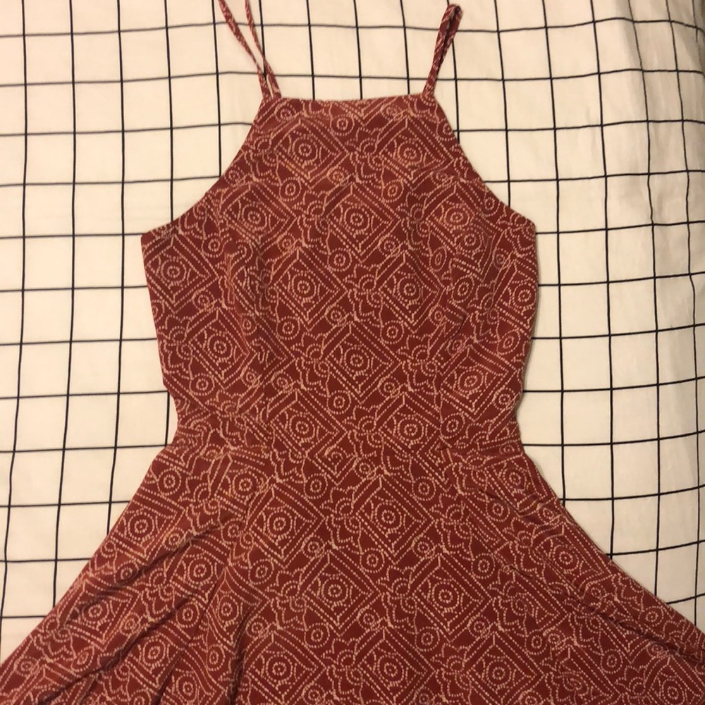 HALTER FIT AND FLARE DRESS!